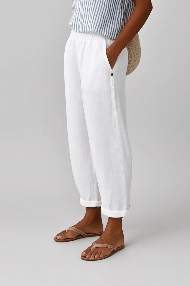 Sharona™ | Breathable Linen-Cotton Trousers
