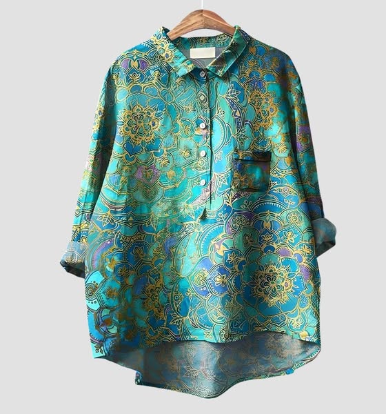 Charlotte | Handmade Floral Shirt for Women - barbara - cambridge