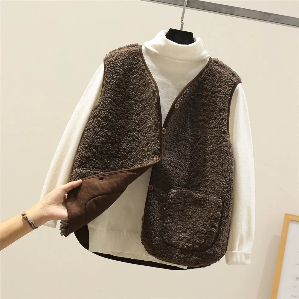 Chloe - Cozy Knit Vest - myrale.com