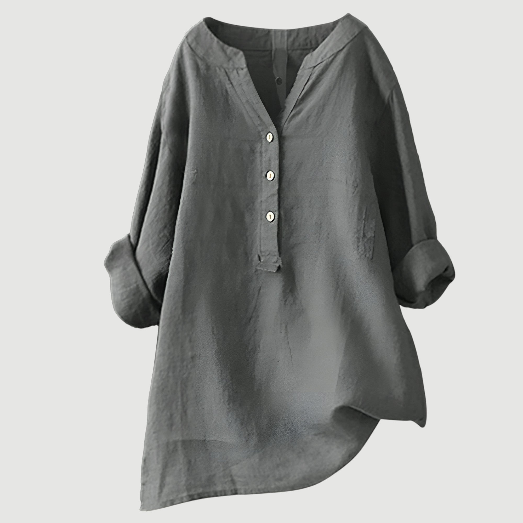 Angela™ |  Airy and Comfortable Linen Shirt with Buttons