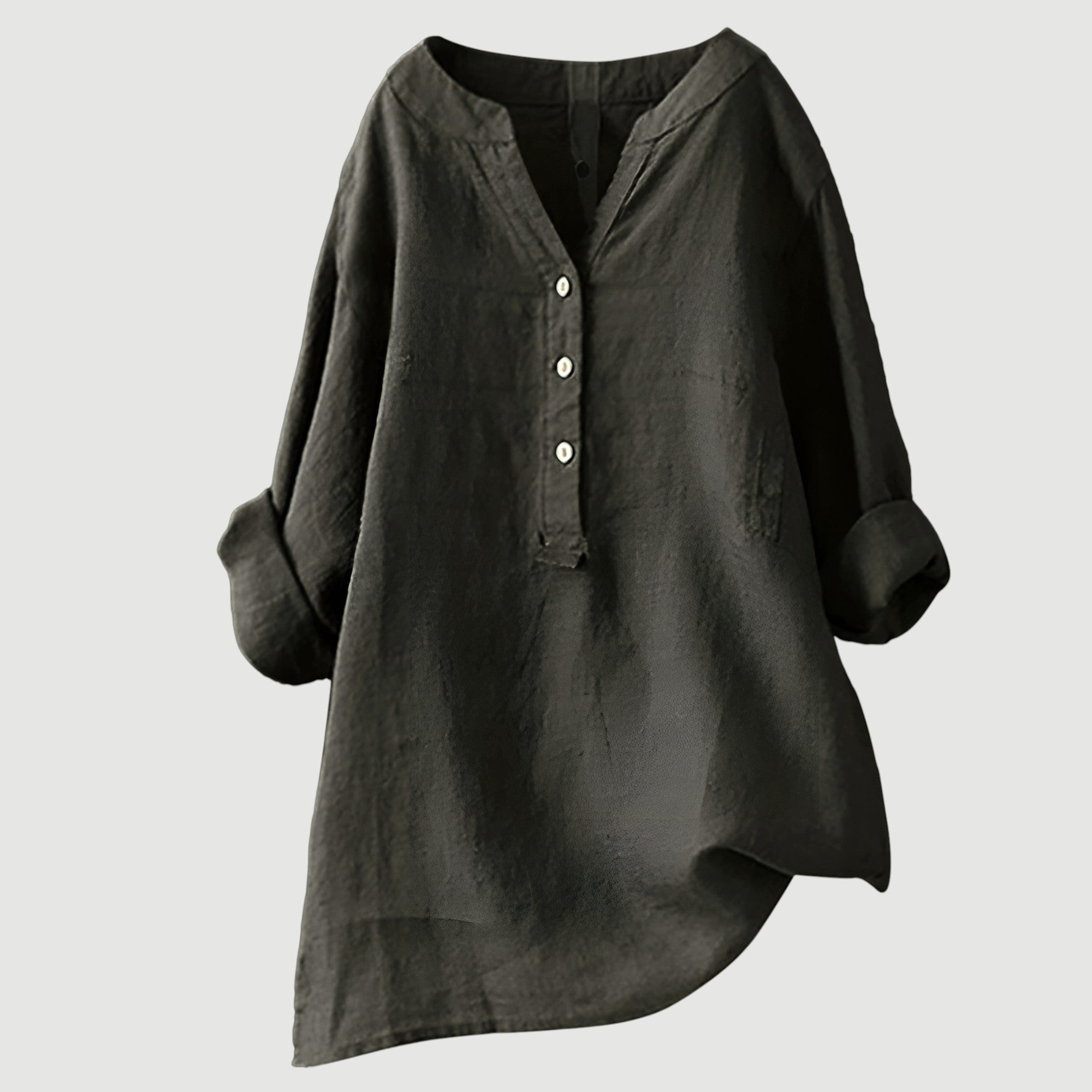 Angela™ |  Airy and Comfortable Linen Shirt with Buttons