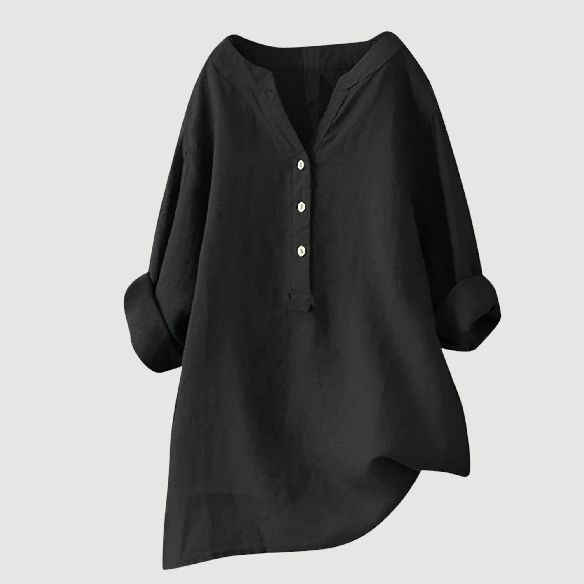 Angela™ |  Airy and Comfortable Linen Shirt with Buttons