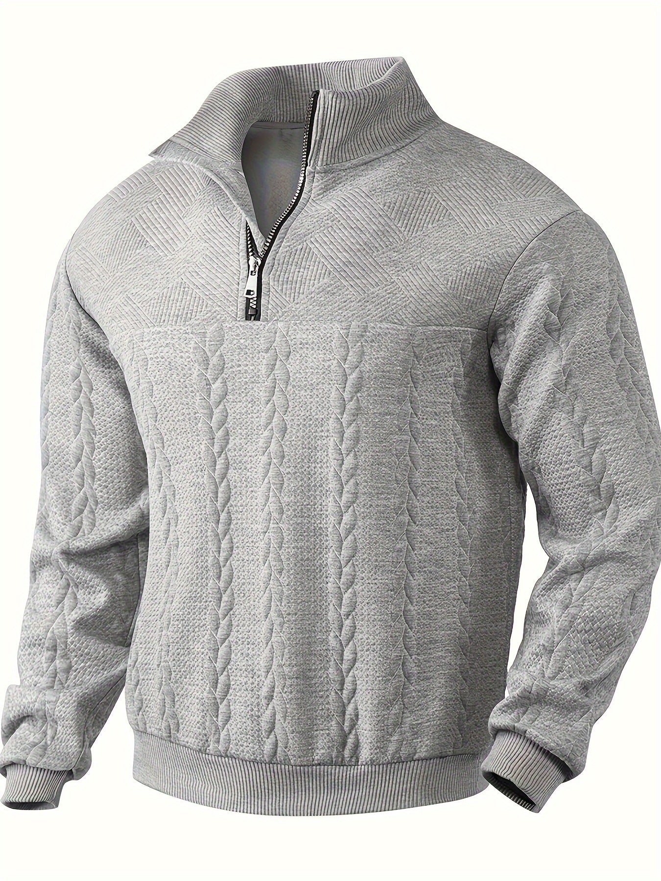 Edward – Vintage Men's Pullover with Zipper - myrale.com