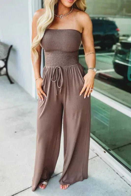 Fiorella - Tuta Morbida Casual con Smock - Amore - Milano.it