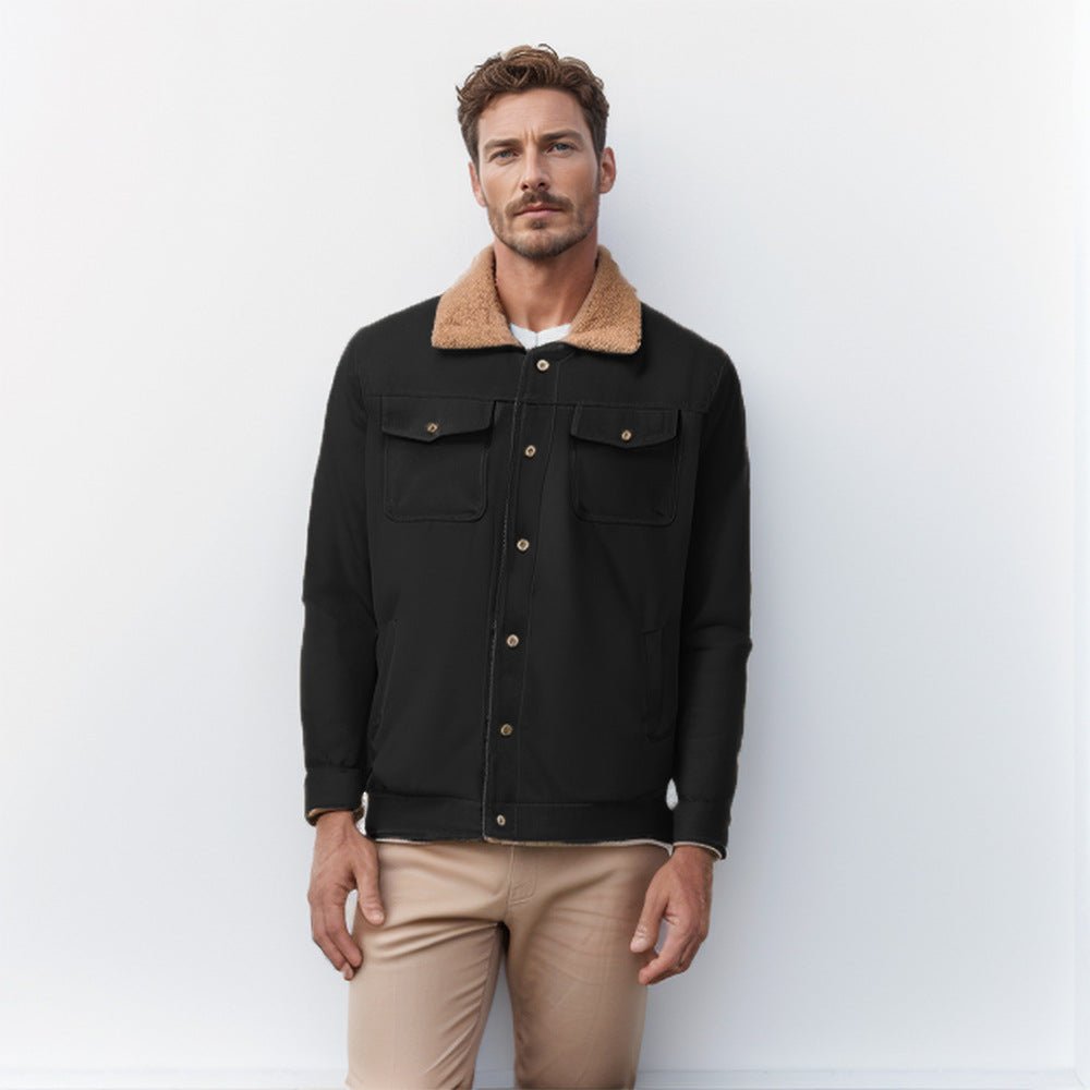 Harrison - Lined Button - Up Jacket - myrale.com