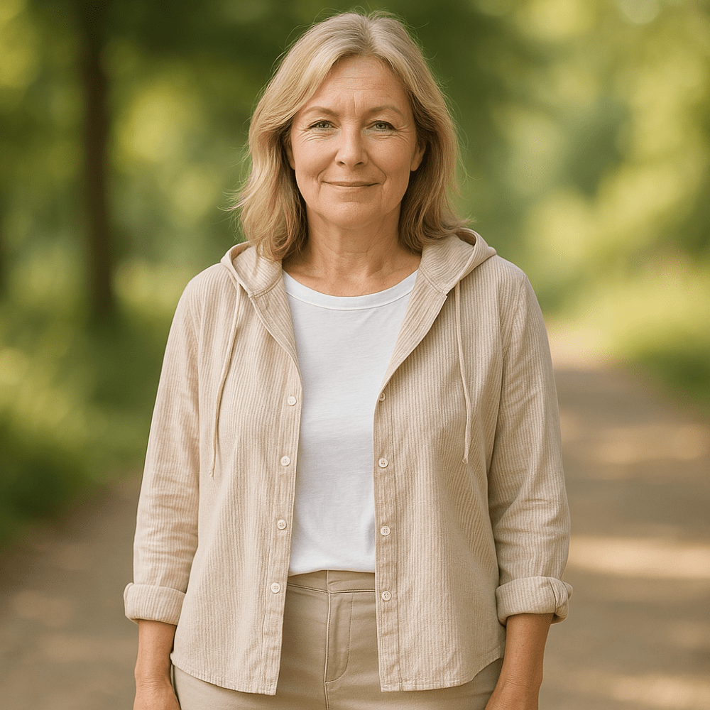 Isabella | Lightweight Hoodie Blouse - Amour Mayfair