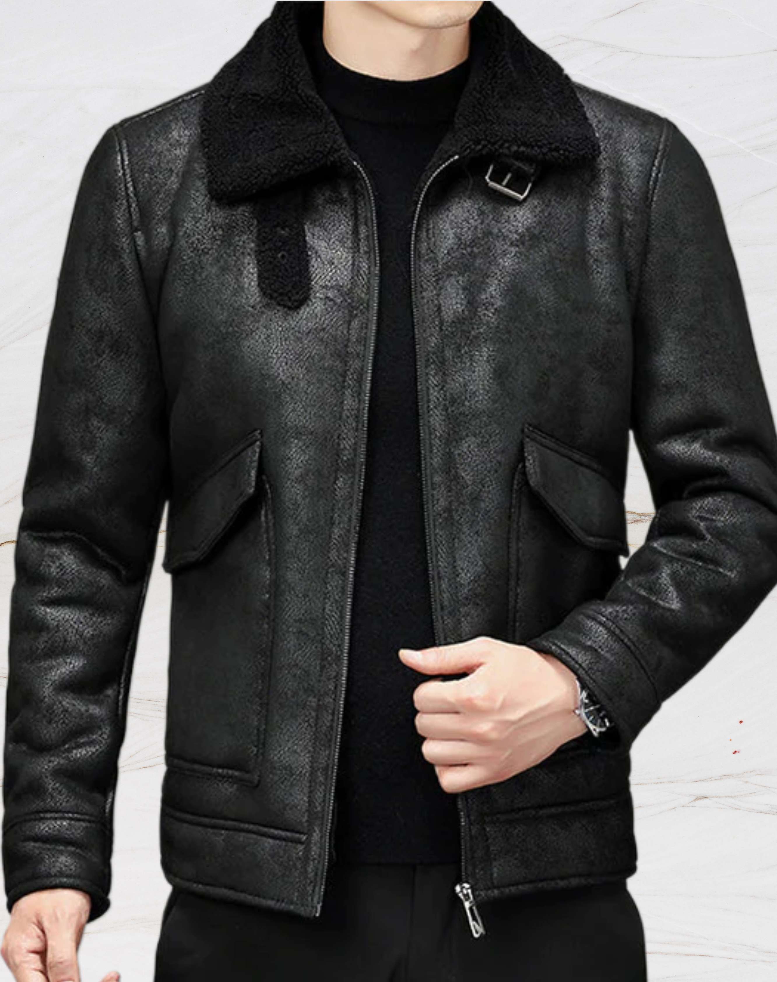 Mats & Jones | Leather Jacket - myrale.com
