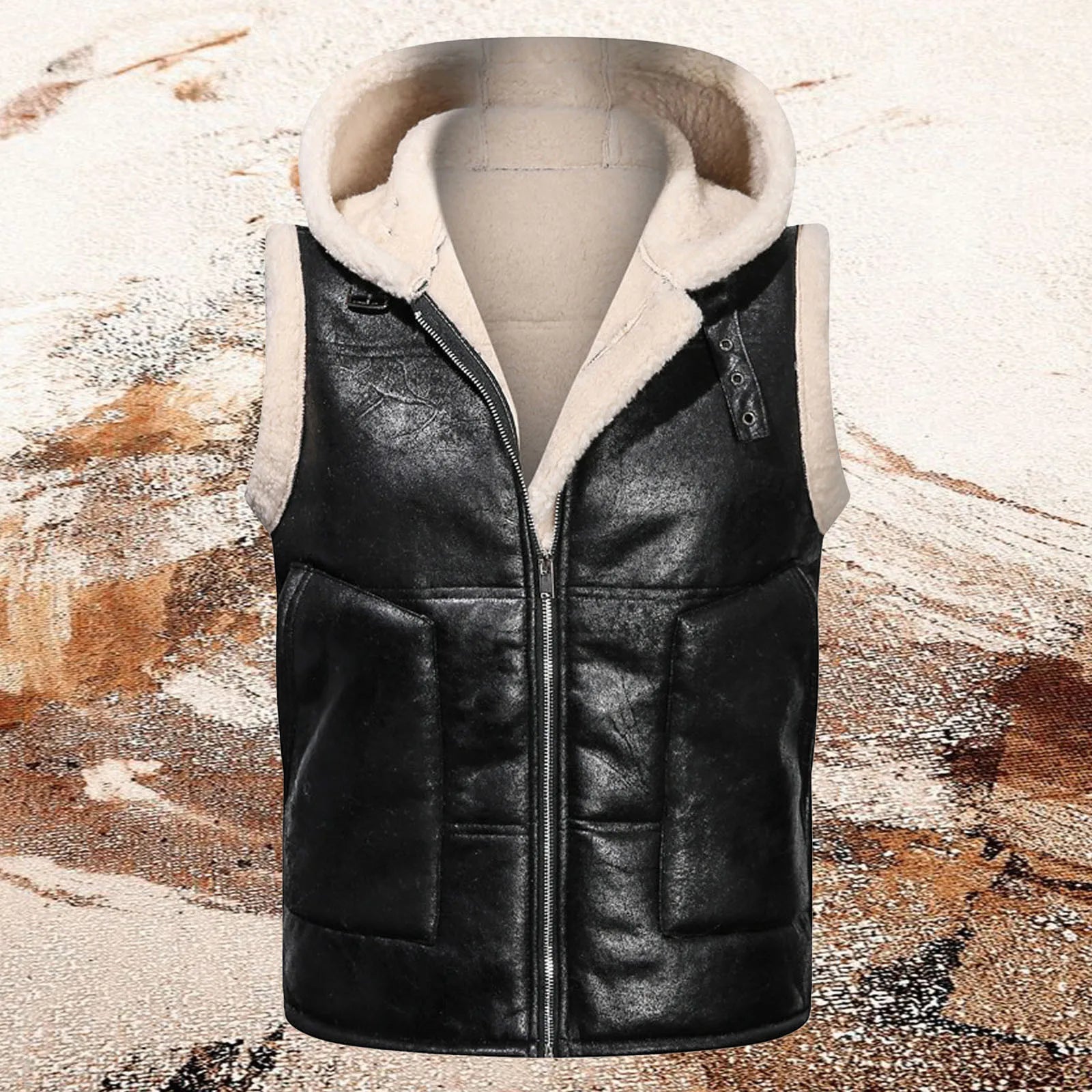 NordWolf - Sleeveless Fur Jacket - myrale.com