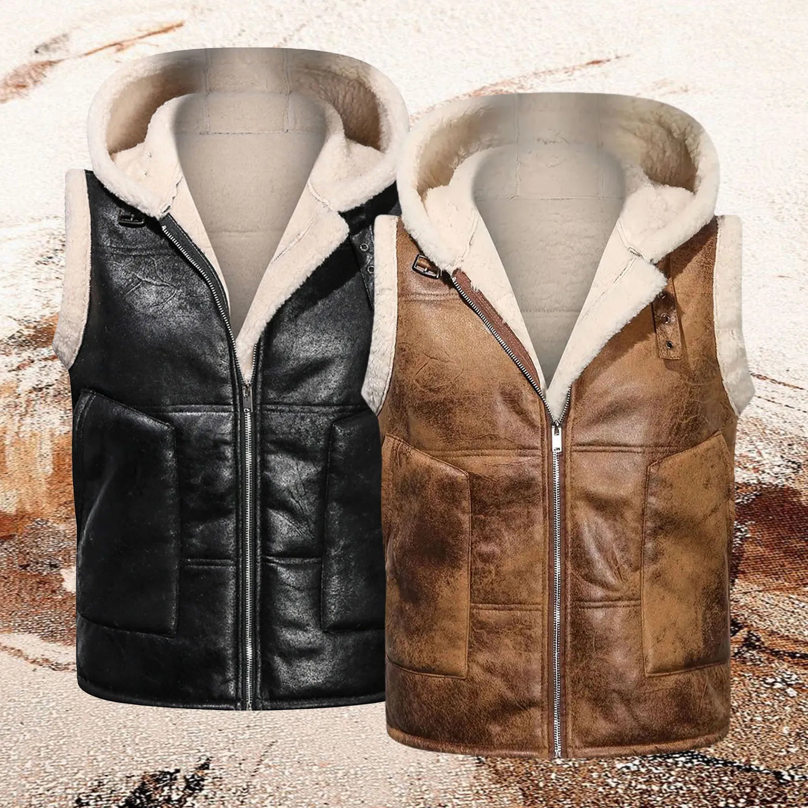 NordWolf - Sleeveless Fur Jacket - myrale.com