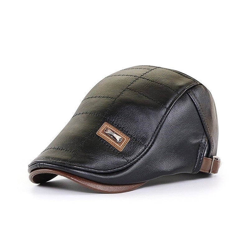 Oxford Luxe Leather Beret - myrale.com