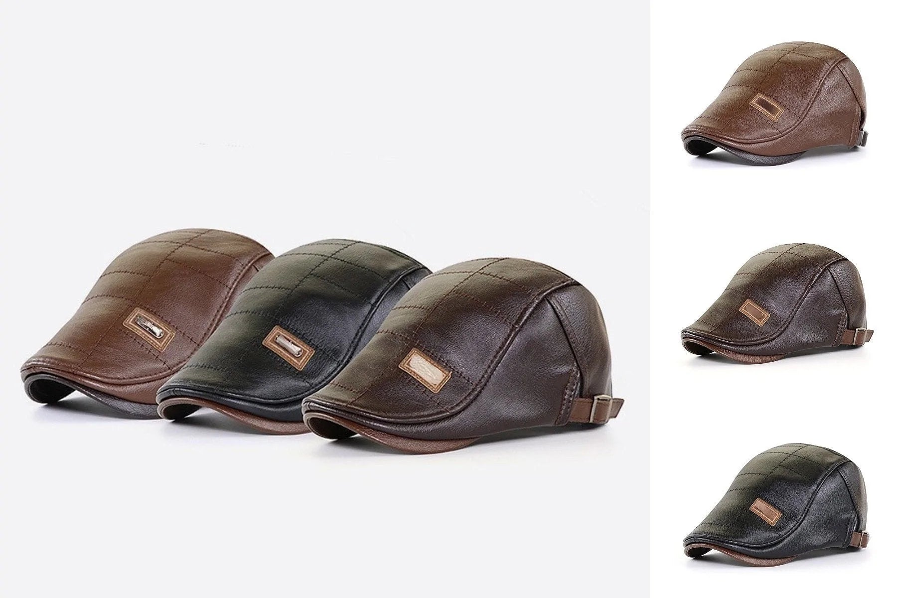 Oxford Luxe Leather Beret - myrale.com