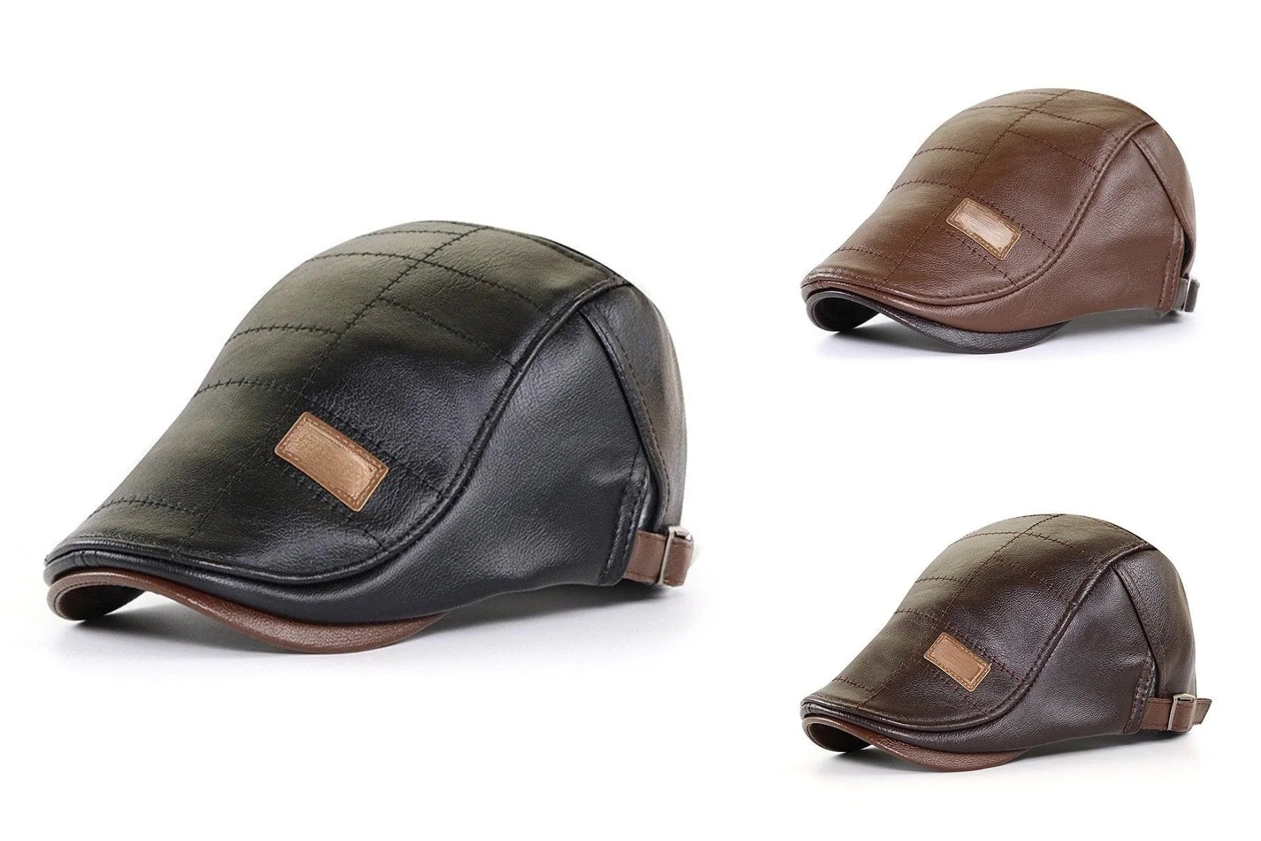 Oxford Luxe Leather Beret - myrale.com