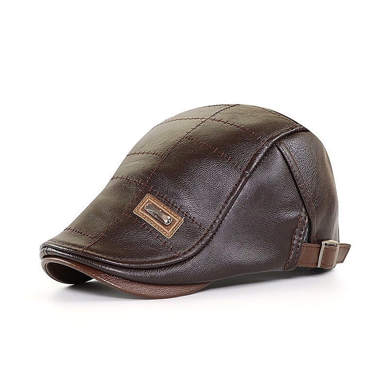 Oxford Luxe Leather Beret - myrale.com