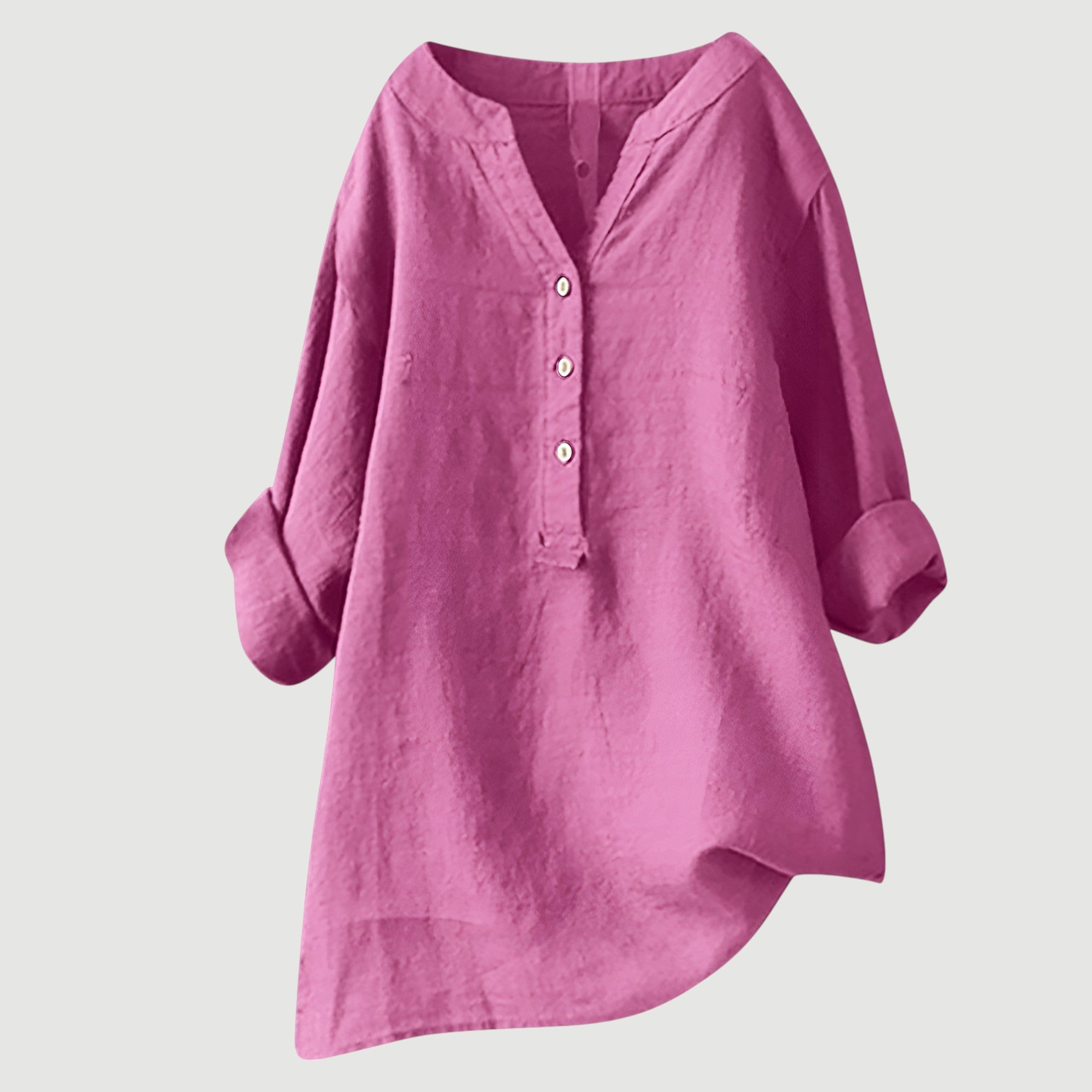 Angela™ |  Airy and Comfortable Linen Shirt with Buttons